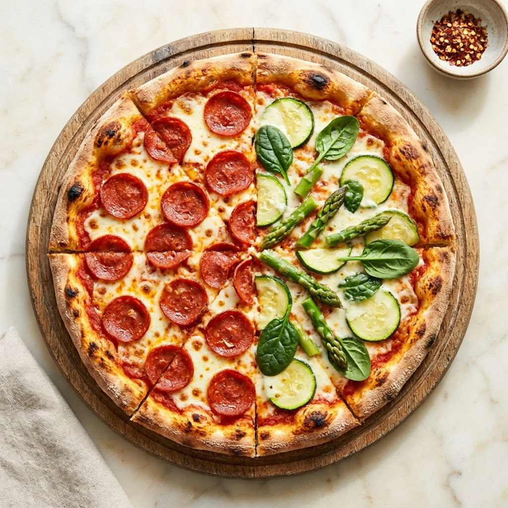 Build Your Own Half and Half Pizza